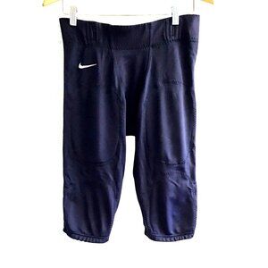 NIKE- MEN BLUE/WHITE PULL OVER LIGHT WEIGHT FOOTBALL PANTS SIZE LARGE